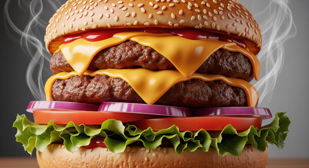 Hyperrealistic image of cinnamon rolls topped with icingの写真素材