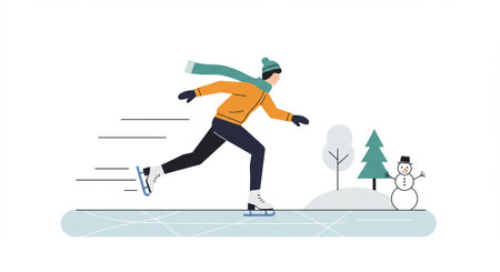 Hot cocoa with marshmallows in simple flat vector style for winter themed designs.のイラスト素材