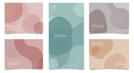 Cozy Scandinavian style living room interior illustration in soft neutral vector palette.のイラスト素材