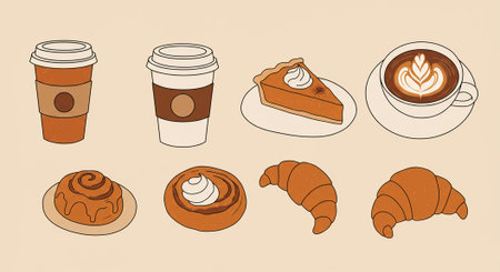 Neat vector bundle of gift boxes, bows and ribbons for celebrations and packaging.のイラスト素材