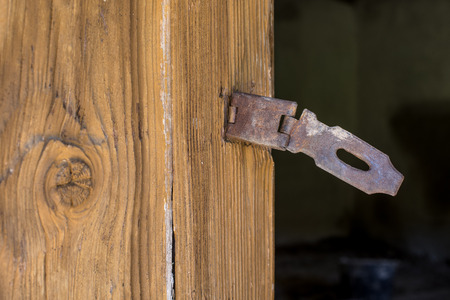 Rusted Old Door with Handle.の写真素材