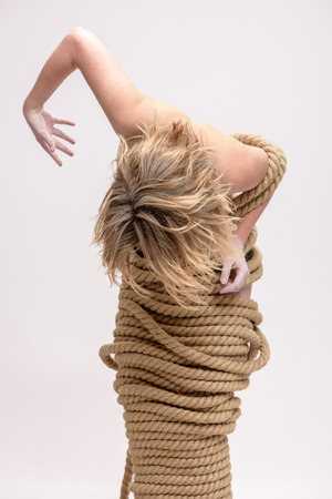 Conceptual image for dependence. Anti slavery, freedom campaign.の写真素材