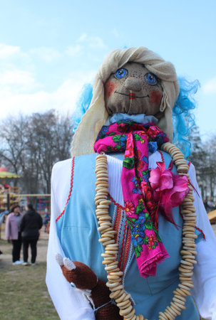 a doll to be burned at the winter holiday of the Slavs Maslenitsa
