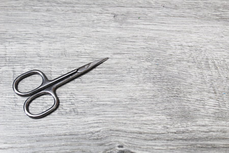 pedicure tools, nail and cuticle cutting scissors.の写真素材