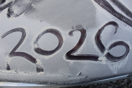 Numbers New Year symbol of the year.の写真素材