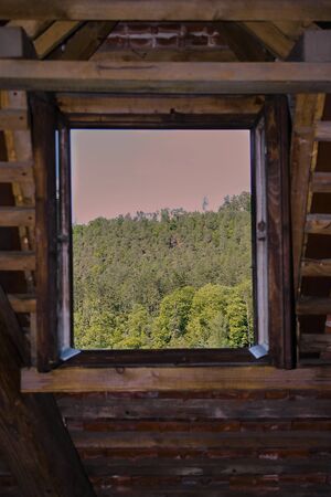 Window into the presentの写真素材