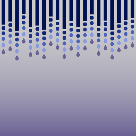 Drops and rectanglesのイラスト素材