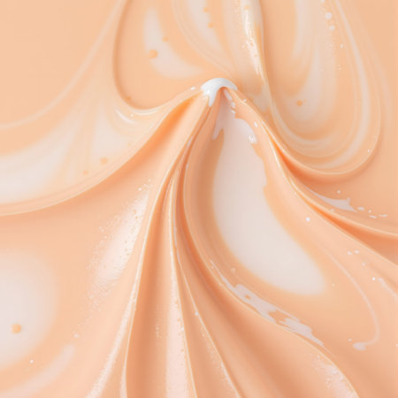 close up of a cream swirl for texture background. soft focusの素材