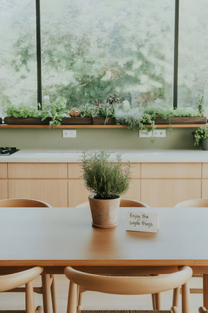 empty table and chairs in modern cafe, vintage tone, stock photoの素材