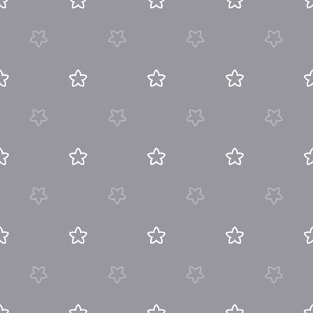 Vector white stars geometric seamless pattern backgroundのイラスト素材