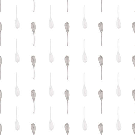 Vector grey crocus geometric repeat pattern backgroundのイラスト素材
