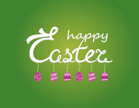 happy easter textのイラスト素材