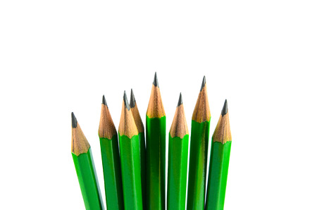 Pencils isolated on white backgroundの写真素材