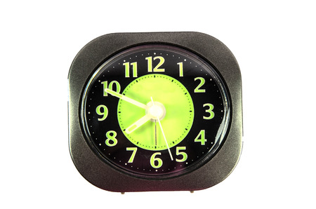 Alarm clock isolated on white backgroundの写真素材