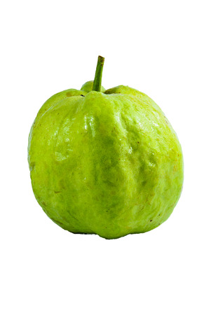 Guava isolated on white backgroundの写真素材