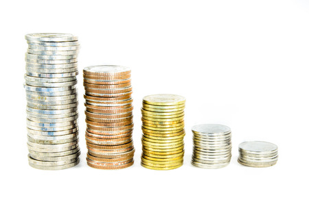 Coin stack の写真素材