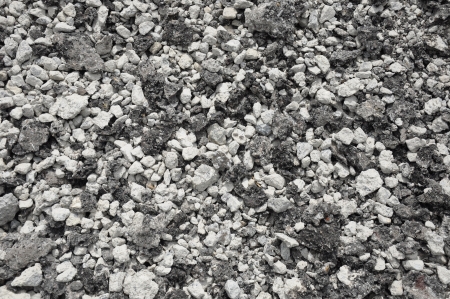 Mixed small gravels and asphaltの写真素材