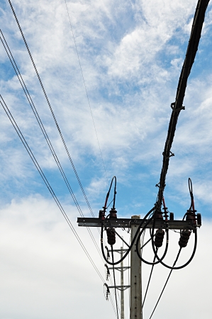 Electricity postの写真素材