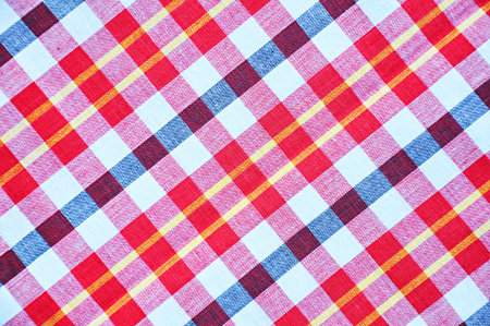 Colorful checkered loincloth fabric background