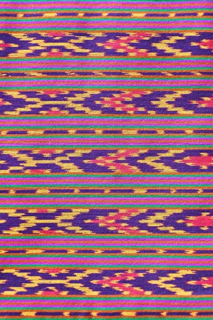Thai silk fabric pattern backgroundの写真素材