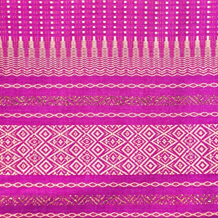 Thai style violet fabric pattern backgroundの写真素材