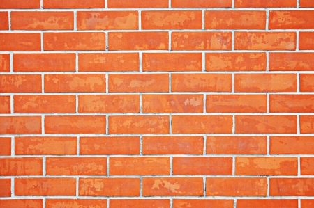 Clay brick wall - abstract backgroundの写真素材