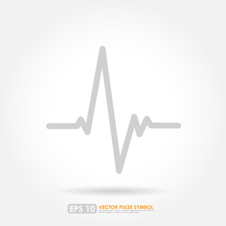 Electrocardiogram, ecg or ekg - medical iconのイラスト素材
