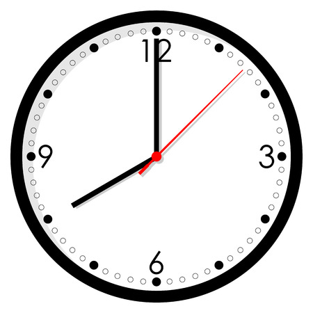 Clock icon on white backgroundのイラスト素材