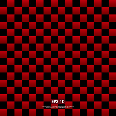 Red & black checkered pattern - seamless abstract backgroundのイラスト素材