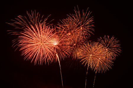Magnificent fireworksの写真素材