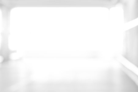 Blur white room  abstract background with bright lightの写真素材