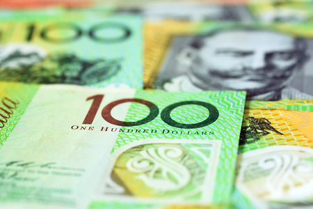 Money,  Australian dollar (AUD) banknotesの写真素材