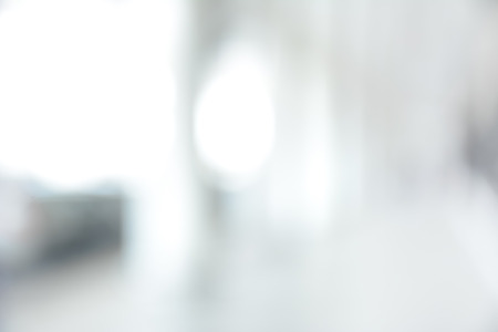 White blur abstract background from building hallway (or corridor)の写真素材
