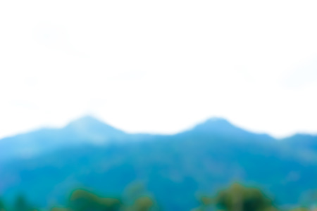 Blur natural tropical mountain view for backgroundの写真素材