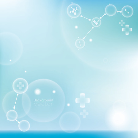 Light blue medical abstract backgroundのイラスト素材
