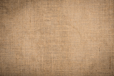 Rough brown hessian (burlap) cloth texture, for backgroundの写真素材