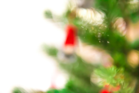 Festive colorful blur background from Christmas treeの写真素材
