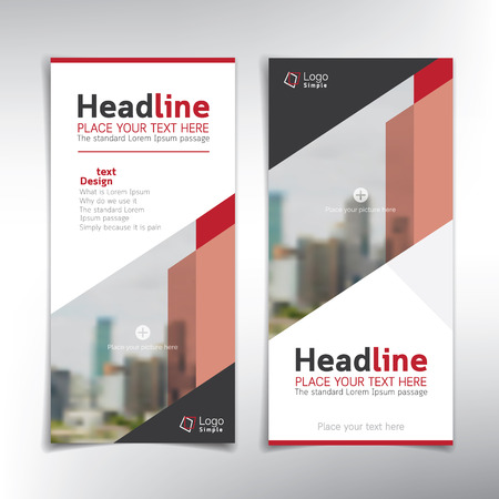 Vertical banner vector template, can be used for brochure, flyer, roll up ads and moreのイラスト素材