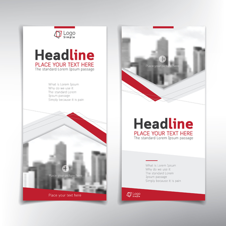 Vertical banner vector template, can be used for brochure, flyer, roll up ads and moreのイラスト素材