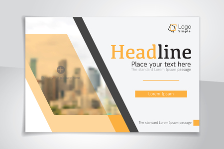 Horizontal vector background template for page covers, flyers, leaflets and advertising billboards - A4 proportionのイラスト素材