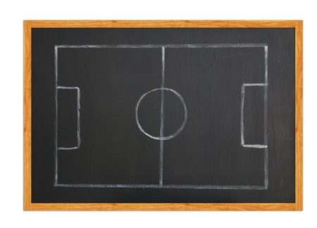 Blackboard classroom soccer tactics team  の写真素材