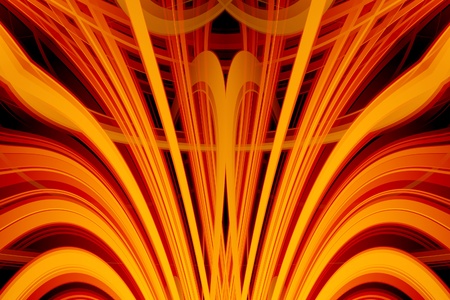 Abstract glow Twist background with fire flowの写真素材