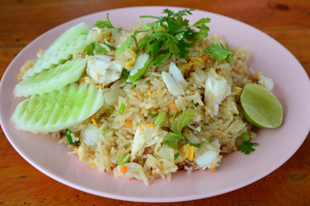 Fried rice with crabmeat., Thai Styleの写真素材