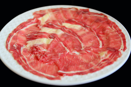 fresh raw beefの写真素材