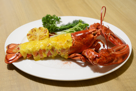 Lobster with cheeseの写真素材