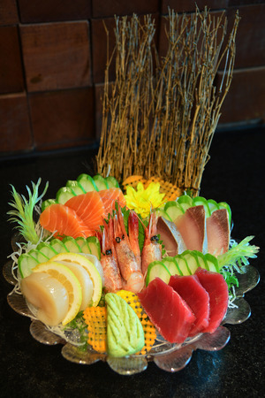 sashimi set, Japanese foodの写真素材