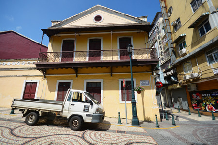 Macau September 5,2015 - Cityscape of Macau,It is a Historic Centre of Macau, a UNESCO World Heritage Site.のeditorial素材