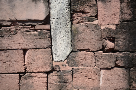 Rustic Old Brick Wall Textureの写真素材