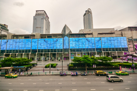 BANGKOK, THAILAND - October 25, 2018, Central wolrd shopping mall the popular shopping center in Bangkokのeditorial素材