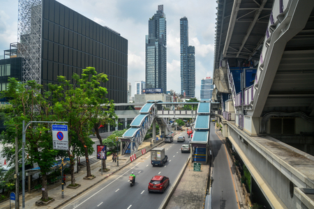 BANGKOK - October 25,2018 : Scene of Sathorn City in Bangkok , Bangkok- THAILANDのeditorial素材